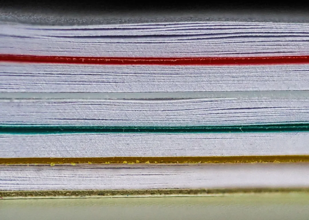 a close up of a stack of books