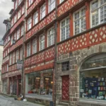 a brick building with a storefront