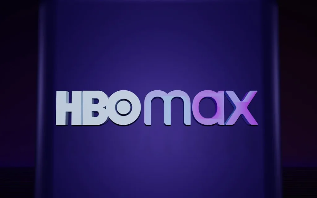 The hbo max logo on a purple background.