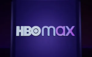 The hbo max logo on a purple background.